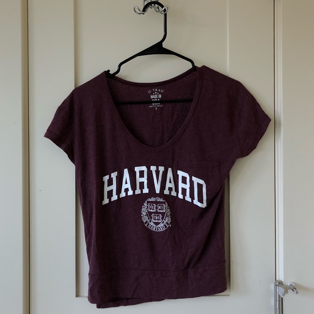 Harvard maroon croptop